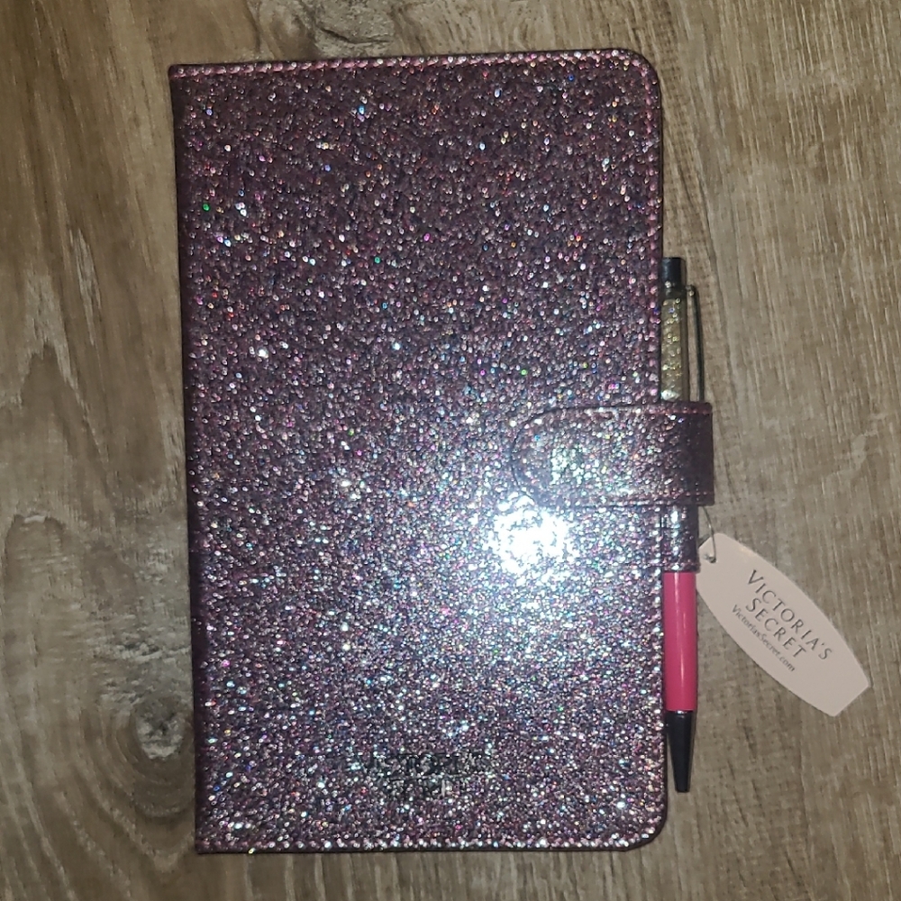 NWT Victoria's Secret Pink Sparkly Journal/Diary With Pen Limited Edition - Picture 2 of 7